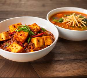 Paneer 65+Veg Manchow Soup                                                                          