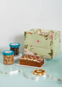 Green Floral Gift Carry Bag