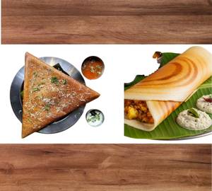 Paneer Schezwan Dosa + Achari Masala Dosa