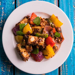 Chilli Paneer Dry (6 Pcs)