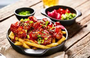 Korean Chicken Loaded Fries