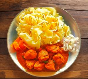 Petai Paratha with chicken curry [300,g 2pieces]