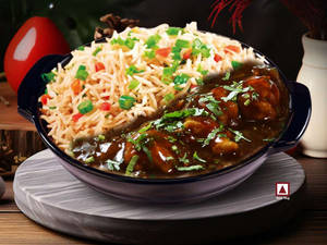 Chicken Fried Rice  + Chicken Chilli Latpat