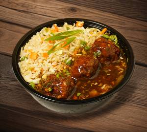 Veg Manchurian + Fried Rice