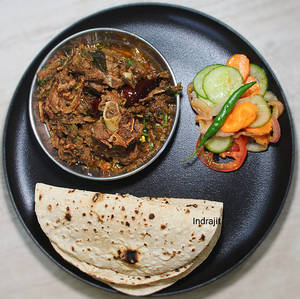 Desi Mutton  + 2 Tandoori Roti