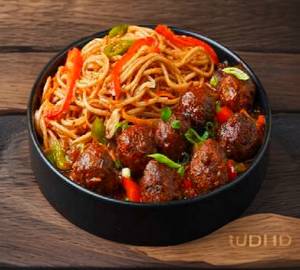 Veg Manchurian + Veg Hakka Noodles