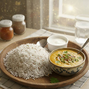 Jeera Rice & Dal Thadka(Half Portion)