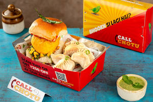 High Tea Box with Vada Pav & Chicken Momo
