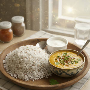 Jeera Rice & Dal Fry(Half Portion)