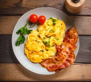Scrambled Egg With chicken Ham