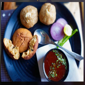 Daal Baati Choorma Plate