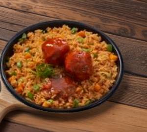 Gobi Manchurian Dry + Schezwan Fried Rice