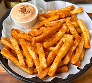 Peri peri french fries with cheesey deep