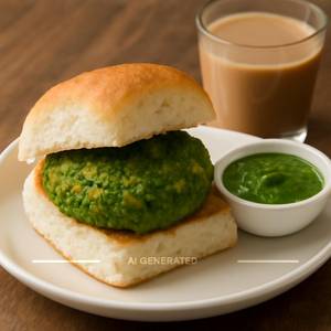 Green Veggies Vadapav
