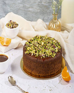 Orange Pistachio Tea Cake (gluten-free & Vegan) Half Kg