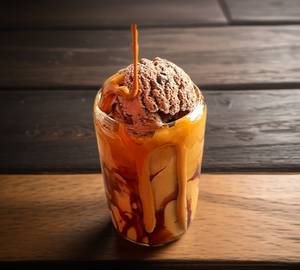 Cold Coffee with Brownie