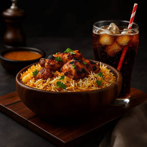 Chicken Dum Biryani + Coke