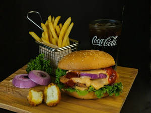 Flaming Peri Peri Burger Meal