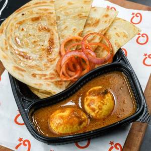 Anda Curry With Parantha