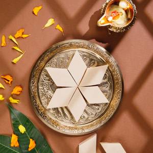 Kaju Katli Without Silver Leaf