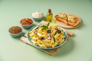 Cheesy Homestyle Veg Pasta (Bechamel Sauce)