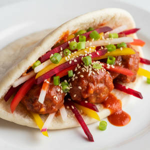 Indo-korean Chicken Kebab Pocket ( 1 Pcs)