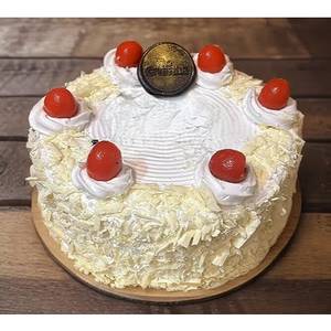 White Forest Cake (Eggless)