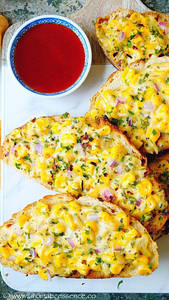 CHEESE CHILLI CORN TOAST