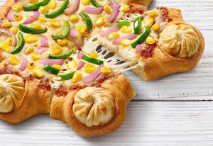 Veg Momos Pizza