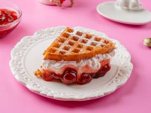 Creamy Strawberry Waffle