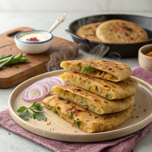 Aloo Pyaz Paratha