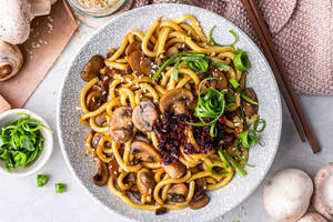 Mushroom noodles