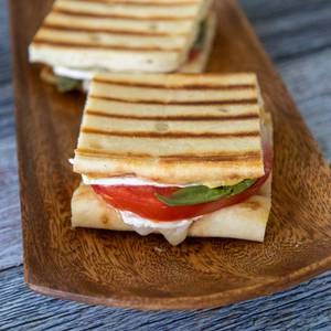Cheese and tomato sandwich