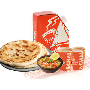 Matar Kulcha and Ginger Chai Combo