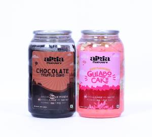 Chocolate Truffle Cake & Rose Gulabo Cake (Pack Of 2)