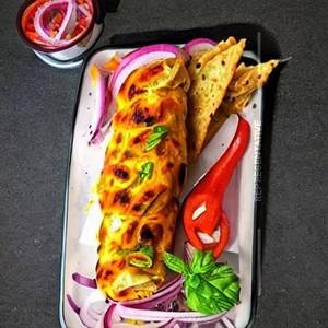 Chicken Cheese Tikka Frankie