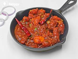 Schezwan chilli baby corn
