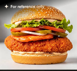 Extra spicy burger