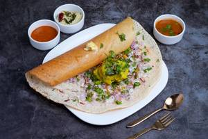 Butter Onion Masala Dosa