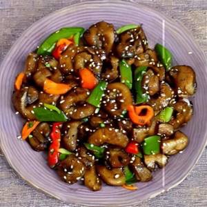 Foxtail Millet Stir Fry Mushroom