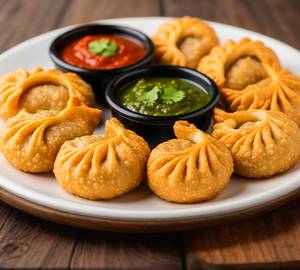 Special Extra Paneer Fried Momos (6 Pieces)