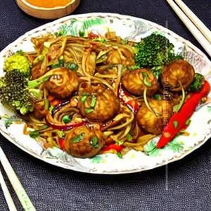 Vermicelli Stir Fry Mushroom Vegetables