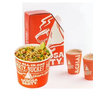 Kala Chana Chaat and Ginger Chai Combo