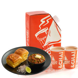 Pav Bhaji and Ginger Chai Combo