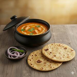 Handi paneer + 2 roti