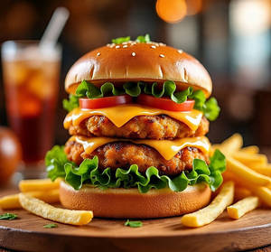 Jumbo Veg Cheese Burger