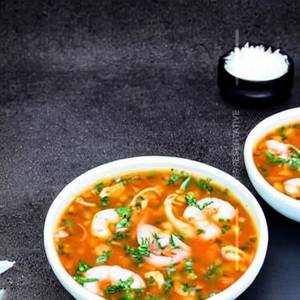 Sea Food Burnt Garlic Soup