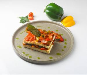 Harissa Cottage Cheese With Pepperonata
