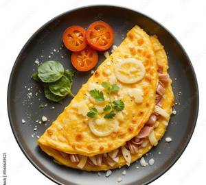 Cheese chicken omelette
