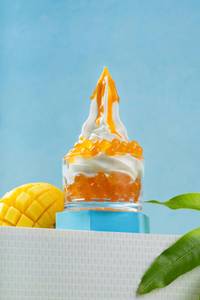 Mango Boba Sundae Ice Cream